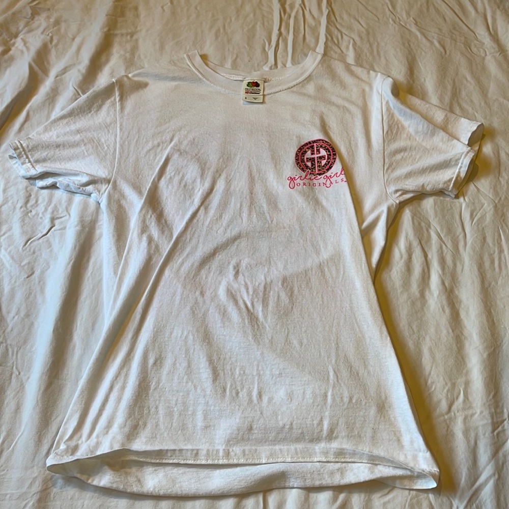 Girlie girl white tee